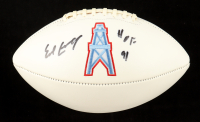 Earl Campbell Signed Oilers Logo Football Inscribed "HOF 91" (JSA) at PristineAuction.com