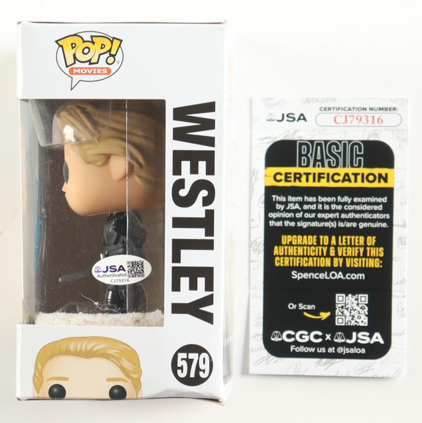Cary Elwes Signed "The Princess Bride" #579 Westley Funko Pop! Vinyl Figure (JSA) at PristineAuction.com Cary Elwes Signed "The Princess Bride" #579 Westley Funko Pop! Vinyl Figure (JSA) at PristineAuction.com