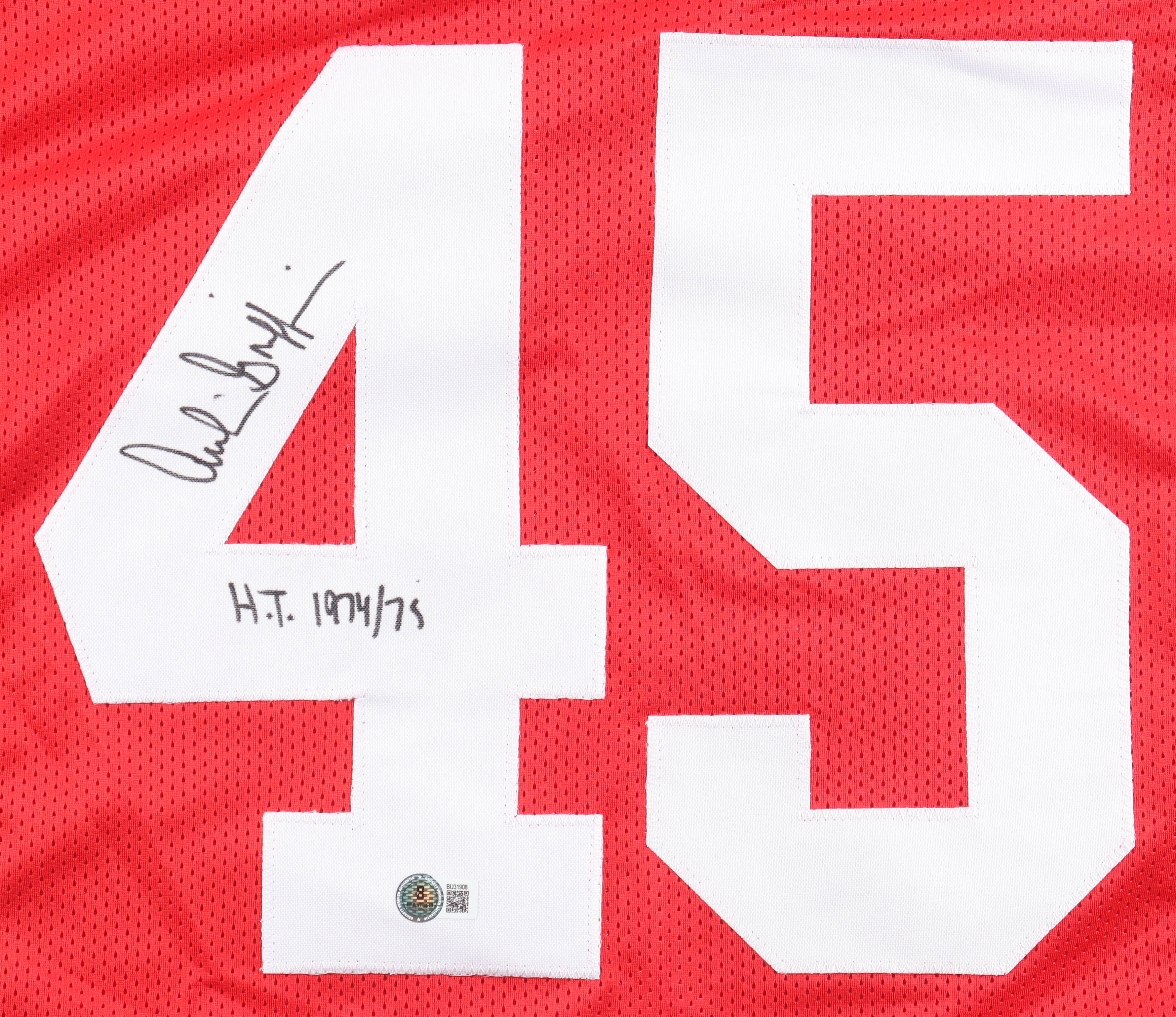 Archie Griffin Signed Jersey Inscribed "HT 1974/75" (Beckett) at PristineAuction.com Archie Griffin Signed Jersey Inscribed "HT 1974/75" (Beckett) at PristineAuction.com