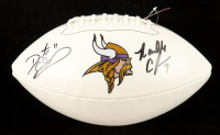 Randall Cunningham & Daunte Culpepper Signed Vikings Logo Football (Beckett) at PristineAuction.com