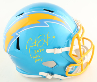 Justin Herbert Signed Chargers Full-Size Flash Alternate Speed Helmet Inscribed "2020 NFL ROY" (Beckett) at PristineAuction.com