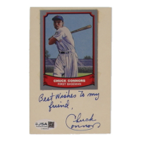 Chuck Connors Signed Index Card Inscribed "Best Wishes To My Friend" (JSA) at PristineAuction.com