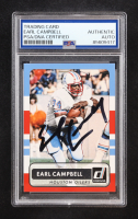 Earl Campbell Signed 2015 Panini Donruss #179 (PSA) at PristineAuction.com