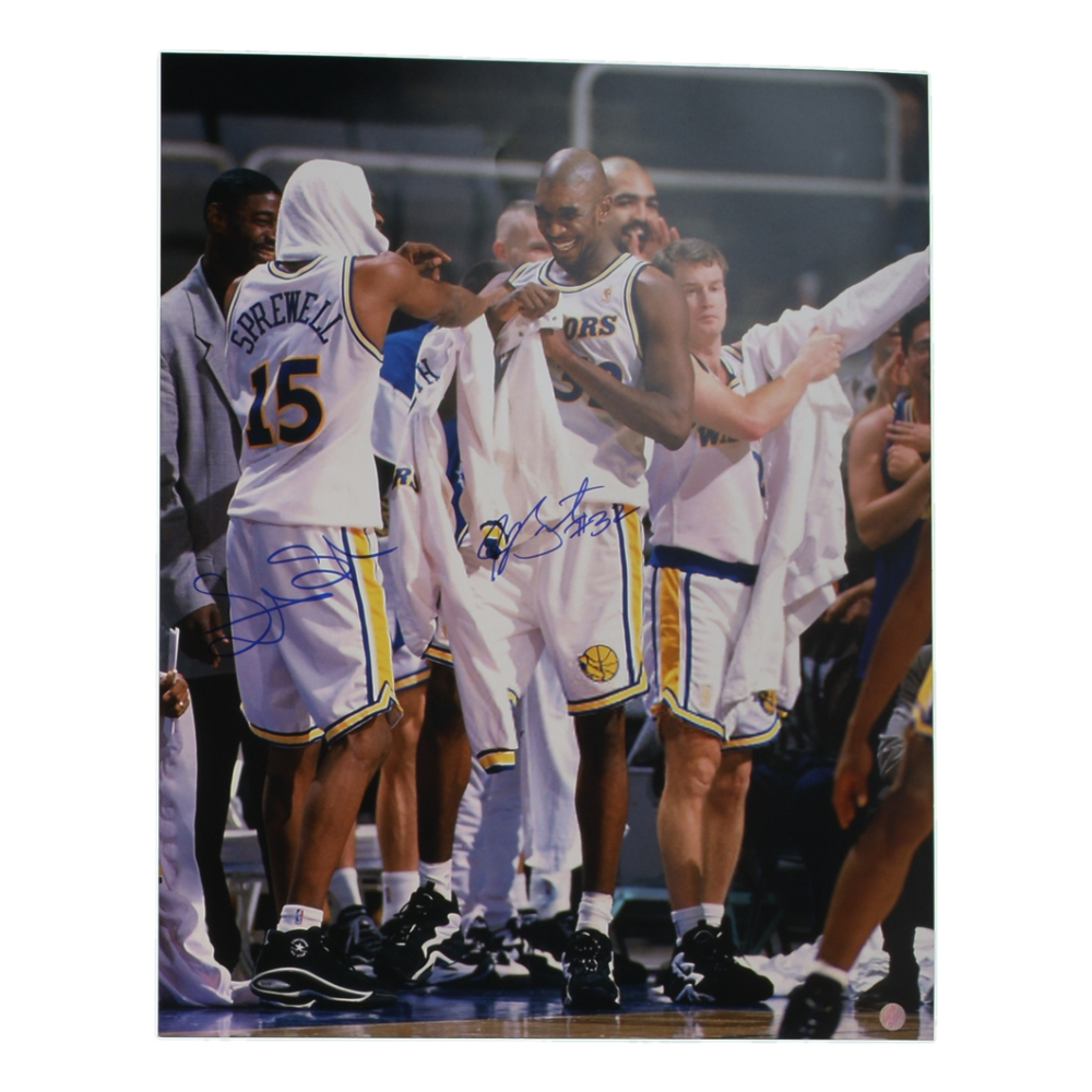 Latrell Sprewell & Joe Smith Signed 16x20 Photo (AWM) at PristineAuction.com