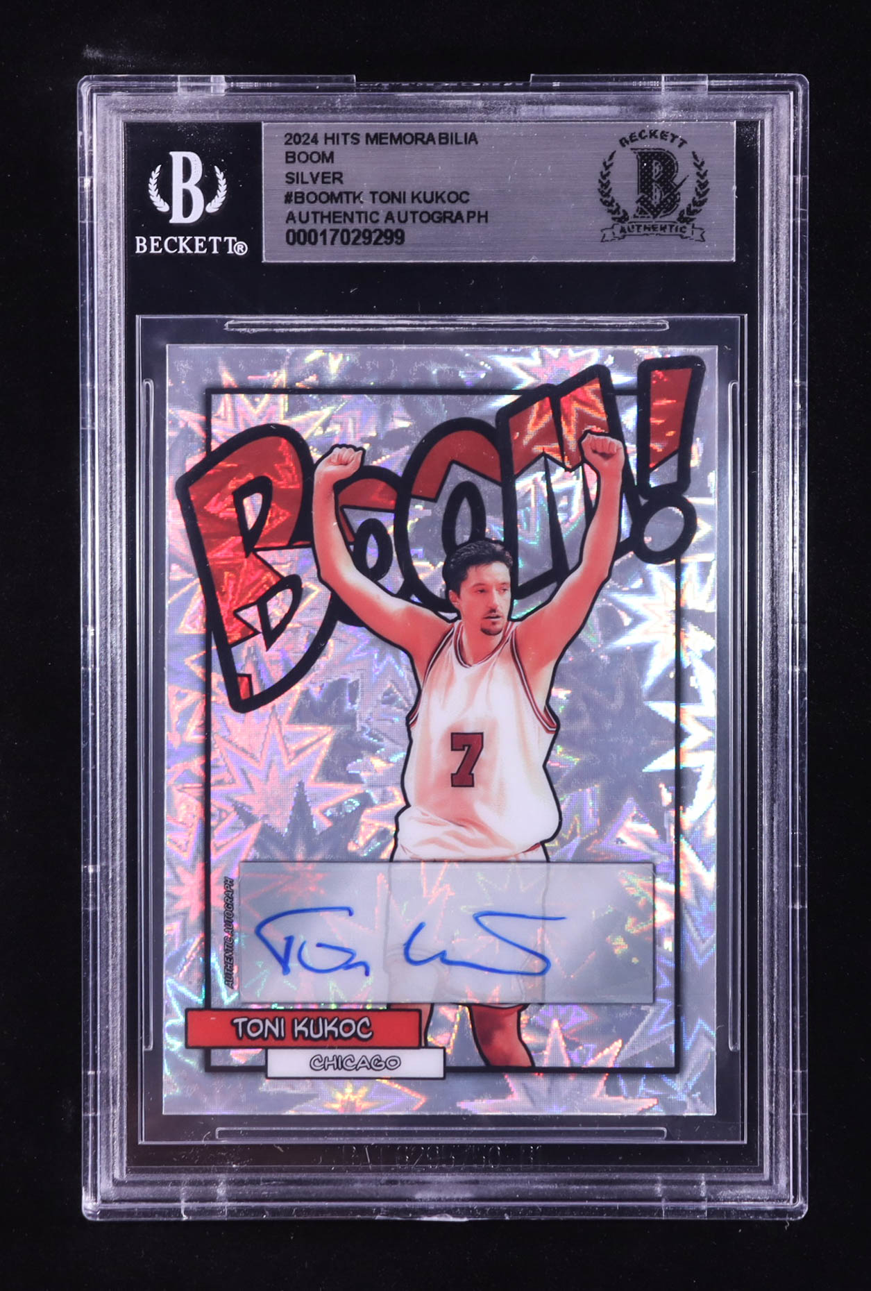 Toni Kukoc Signed 2024 Hits Memorabilia Boom Silver #BOOMTK (BGS) at PristineAuction.com Toni Kukoc Signed 2024 Hits Memorabilia Boom Silver #BOOMTK (BGS) at PristineAuction.com