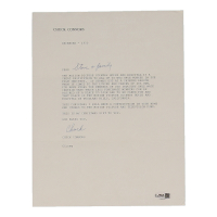 Chuck Connors Signed 8x10 Letter (JSA) at PristineAuction.com