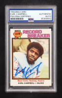 Earl Campbell Signed 1979 Topps Record Breaker Most Rushing Yards Rookie #331 RC (PSA) at PristineAuction.com