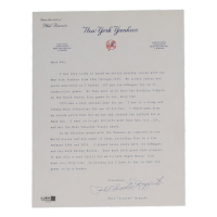 Phil "Scooter" Rizzuto Signed Typed Letter (JSA) at PristineAuction.com