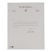 Bob Turley Signed Typed Letter (JSA) at PristineAuction.com