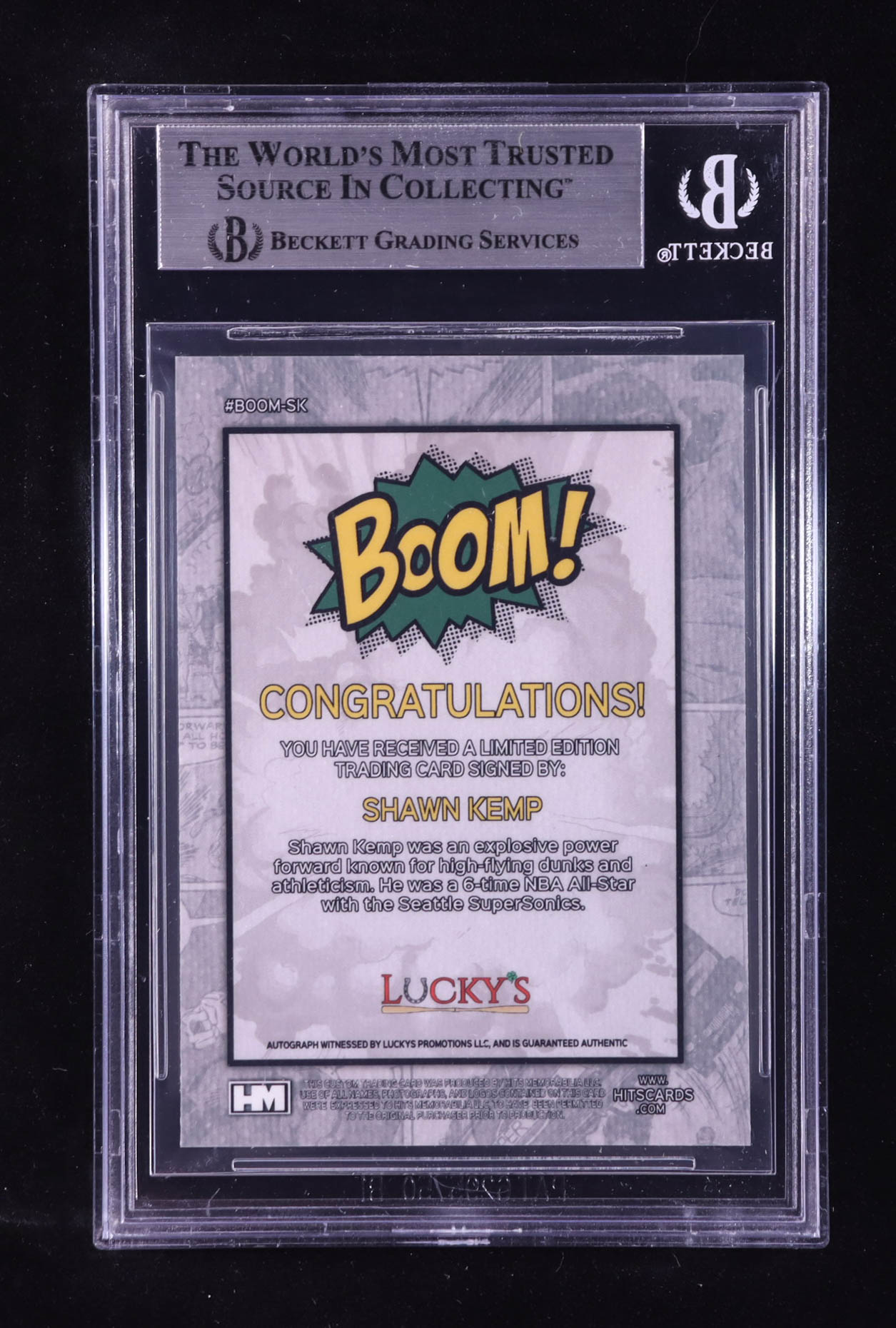 Shawn Kemp Signed 2024 Hits Memorabilia Boom Silver #BOOMSK (BGS) at PristineAuction.com Shawn Kemp Signed 2024 Hits Memorabilia Boom Silver #BOOMSK (BGS) at PristineAuction.com