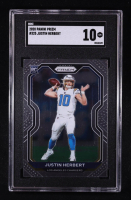 Justin Herbert 2020 Panini Prizm #325A RC (SGC 10) at PristineAuction.com