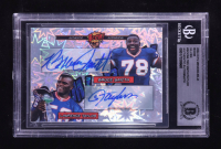 Bruce Smith & Lawrence Taylor Signed 2024 Hits Memorabilia Boom Silver #BOOMLTBS #02/10 (BGS) at PristineAuction.com