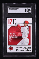 Shohei Ohtani 2018 Panini Chronicles #30 RC (SGC 10) at PristineAuction.com