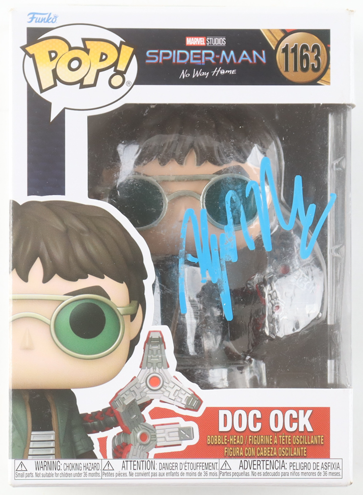 Alfred Molina Signed "Spider-Man: No Way Home" #1163 Doc Ock Funko Pop! Vinyl Figure (Beckett) at PristineAuction.com Alfred Molina Signed "Spider-Man: No Way Home" #1163 Doc Ock Funko Pop! Vinyl Figure (Beckett) at PristineAuction.com