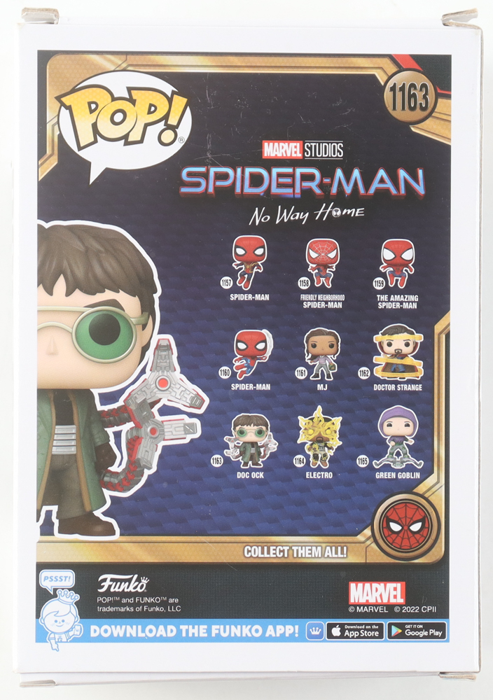 Alfred Molina Signed "Spider-Man: No Way Home" #1163 Doc Ock Funko Pop! Vinyl Figure (Beckett) at PristineAuction.com Alfred Molina Signed "Spider-Man: No Way Home" #1163 Doc Ock Funko Pop! Vinyl Figure (Beckett) at PristineAuction.com