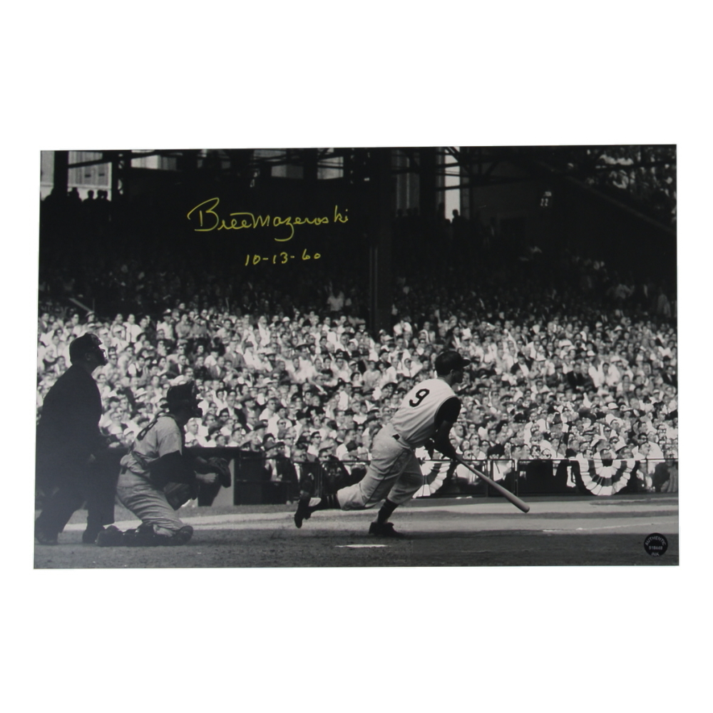 Bill Mazeroski Signed Pirates 11x17 Photo Inscribed "10-13-60" (Authentic Ink) at PristineAuction.com
