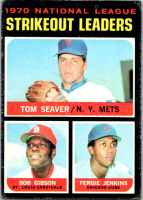 Tom Seaver / Bob Gibson / Fergie Jenkins 1971 Topps #72 NL Strikeout Leaders at PristineAuction.com