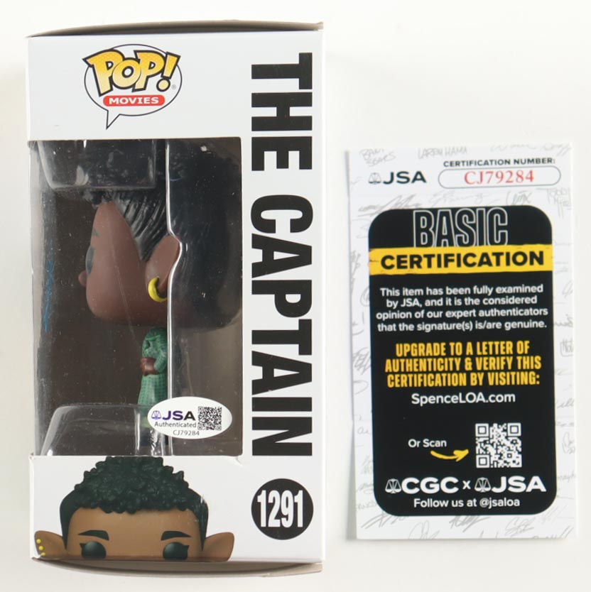 Whoopi Goldberg Signed "Luck" #1291 The Captain Funko Pop! Vinyl Figure (JSA) at PristineAuction.com Whoopi Goldberg Signed "Luck" #1291 The Captain Funko Pop! Vinyl Figure (JSA) at PristineAuction.com