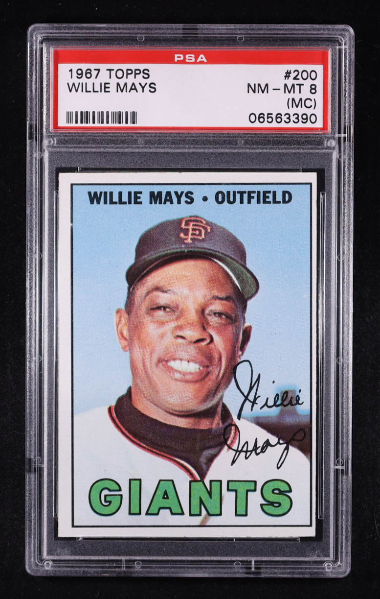Willie Mays 1967 Topps #200 (PSA 8) (MC) at PristineAuction.com Willie Mays 1967 Topps #200 (PSA 8) (MC) at PristineAuction.com