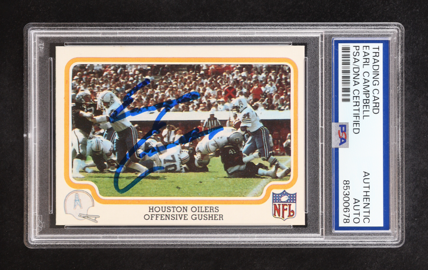 Earl Campbell Signed 1979 Fleer #21 RC (PSA) at PristineAuction.com Earl Campbell Signed 1979 Fleer #21 RC (PSA) at PristineAuction.com