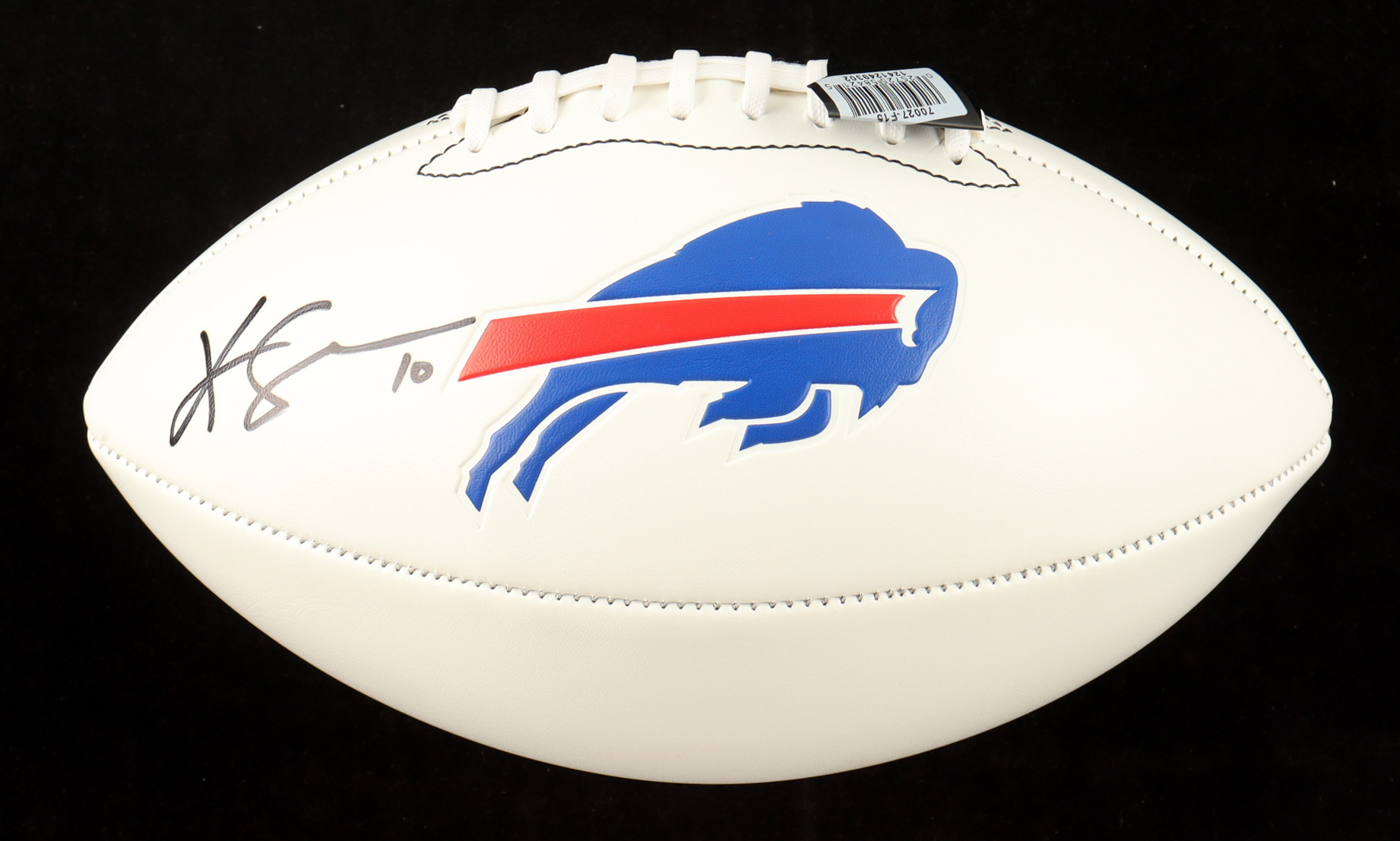 Khalil Shakir Signed Bills Logo Football (Fanatics) at PristineAuction.com Khalil Shakir Signed Bills Logo Football (Fanatics) at PristineAuction.com
