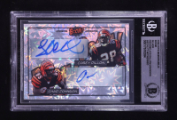 Corey Dillon & Chad Johnson Signed 2024 Hits Memorabilia Boom Silver #BOOMCDCJ (BGS) at PristineAuction.com