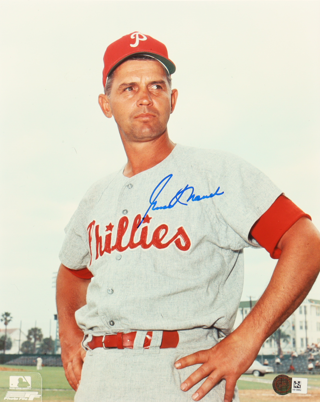 Gene Mauch Signed Phillies 8x10 Photo (SM) at PristineAuction.com Gene Mauch Signed Phillies 8x10 Photo (SM) at PristineAuction.com