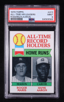 Roger Maris / Hank Aaron 1979 Topps #413 All-Time HR Leaders (PSA 9) at PristineAuction.com