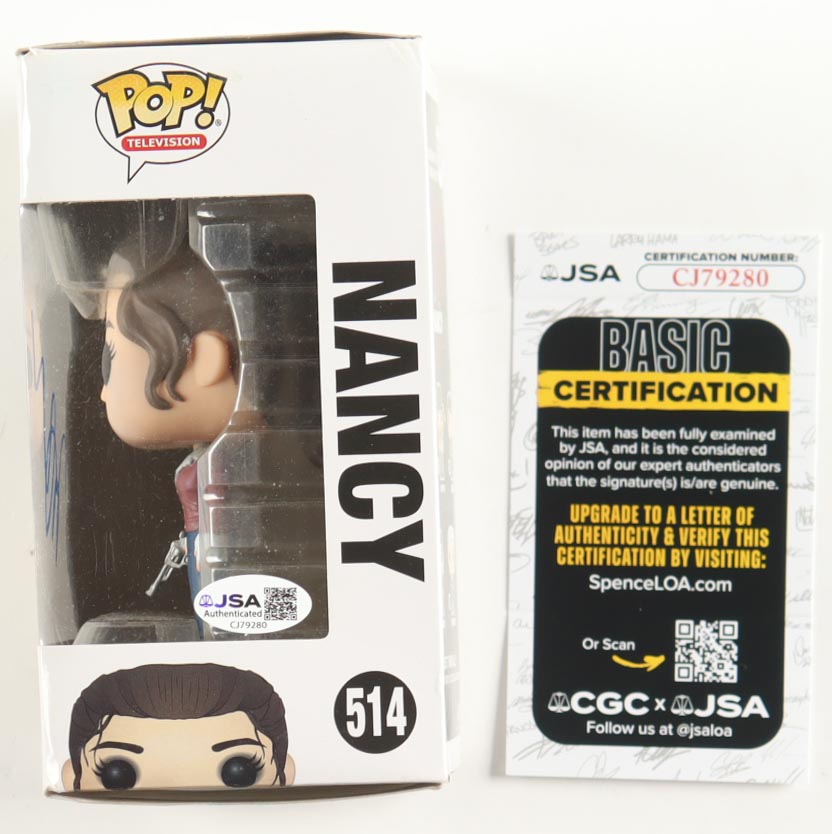 Natalie Dyer Signed "Stranger Things" Nancy #514 Funko Pop! Vinyl Figure (JSA) at PristineAuction.com Natalie Dyer Signed "Stranger Things" Nancy #514 Funko Pop! Vinyl Figure (JSA) at PristineAuction.com