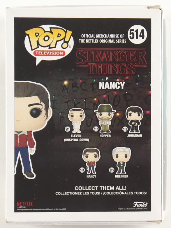 Natalie Dyer Signed "Stranger Things" Nancy #514 Funko Pop! Vinyl Figure (JSA) at PristineAuction.com Natalie Dyer Signed "Stranger Things" Nancy #514 Funko Pop! Vinyl Figure (JSA) at PristineAuction.com