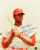 Dick Allen Signed Phillies 8x10 Photo Inscribed "1964 R.O.Y." (SM) at PristineAuction.com
