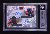 Michael Vick & Roddy White Signed 2024 Hits Memorabilia Boom Silver #BOOMMVRW (BGS) at PristineAuction.com