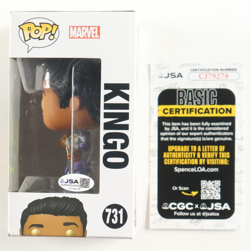Kumail Nanjiani Signed "Eternals" #731 Kingo Funko Pop! Vinyl Figure (JSA) at PristineAuction.com Kumail Nanjiani Signed "Eternals" #731 Kingo Funko Pop! Vinyl Figure (JSA) at PristineAuction.com