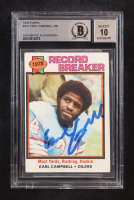 Earl Campbell Signed 1979 Topps Record Breaker Most Rushing Yards Rookie #331 RC (BGS | Autograph Graded BGS 10) at PristineAuction.com