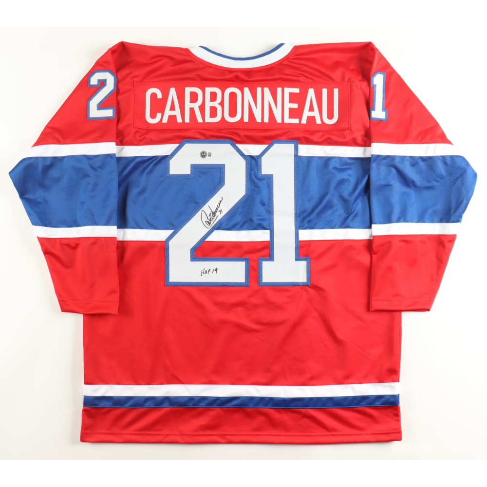 Guy Carbonneau Signed Jersey Inscribed "HOF 19" (Beckett) at PristineAuction.com