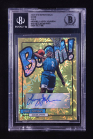 Larry Johnson Signed 2024 Hits Memorabilia Boom Gold #BOOMLJ #09/10 (BGS) at PristineAuction.com