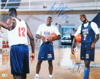 Shawn Kemp & Larry Johnson Signed Team USA 16x20 Photo (Beckett) at PristineAuction.com