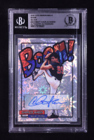 Charlie Sheen Signed 2024 Hits Memorabilia Boom Silver #BOOMWT #72/99 (BGS) at PristineAuction.com