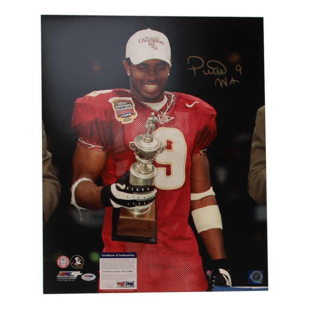 Peter Warrick Signed FSU Seminoles 16x20 Photo (PSA) at PristineAuction.com Peter Warrick Signed FSU Seminoles 16x20 Photo (PSA) at PristineAuction.com