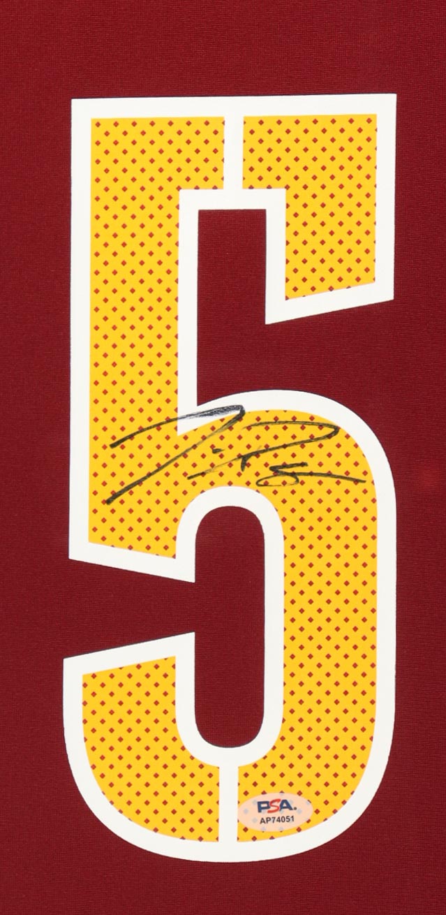 Jayden Daniels Signed Commanders Custom Framed Jersey Display (PSA) at PristineAuction.com Jayden Daniels Signed Commanders Custom Framed Jersey Display (PSA) at PristineAuction.com