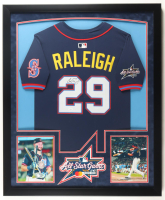 Cal Raleigh Signed Custom Framed Jersey Display (JSA) at PristineAuction.com