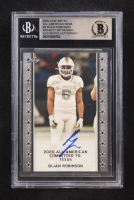 Bijan Robinson Signed 2020 Leaf Metal All-American Bowl #3 RC (BGS) at PristineAuction.com