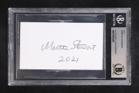 Martha Stewart Signed Cut Inscribed "2021" (BGS) at PristineAuction.com
