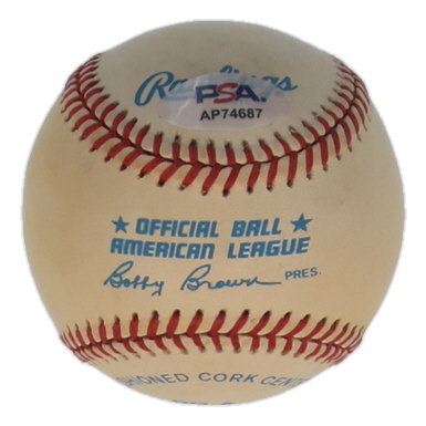 Jim "Catfish" Hunter Signed OAL Baseball (PSA) at PristineAuction.com Jim "Catfish" Hunter Signed OAL Baseball (PSA) at PristineAuction.com