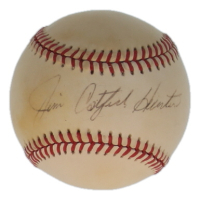Jim "Catfish" Hunter Signed OAL Baseball (PSA) at PristineAuction.com