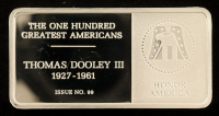 Franklin Mint One Hundred Greatest Americans: Thomas Dooley III - 500 Grains (1.14 Troy Ounces) Sterling Silver Bullion Bar at PristineAuction.com
