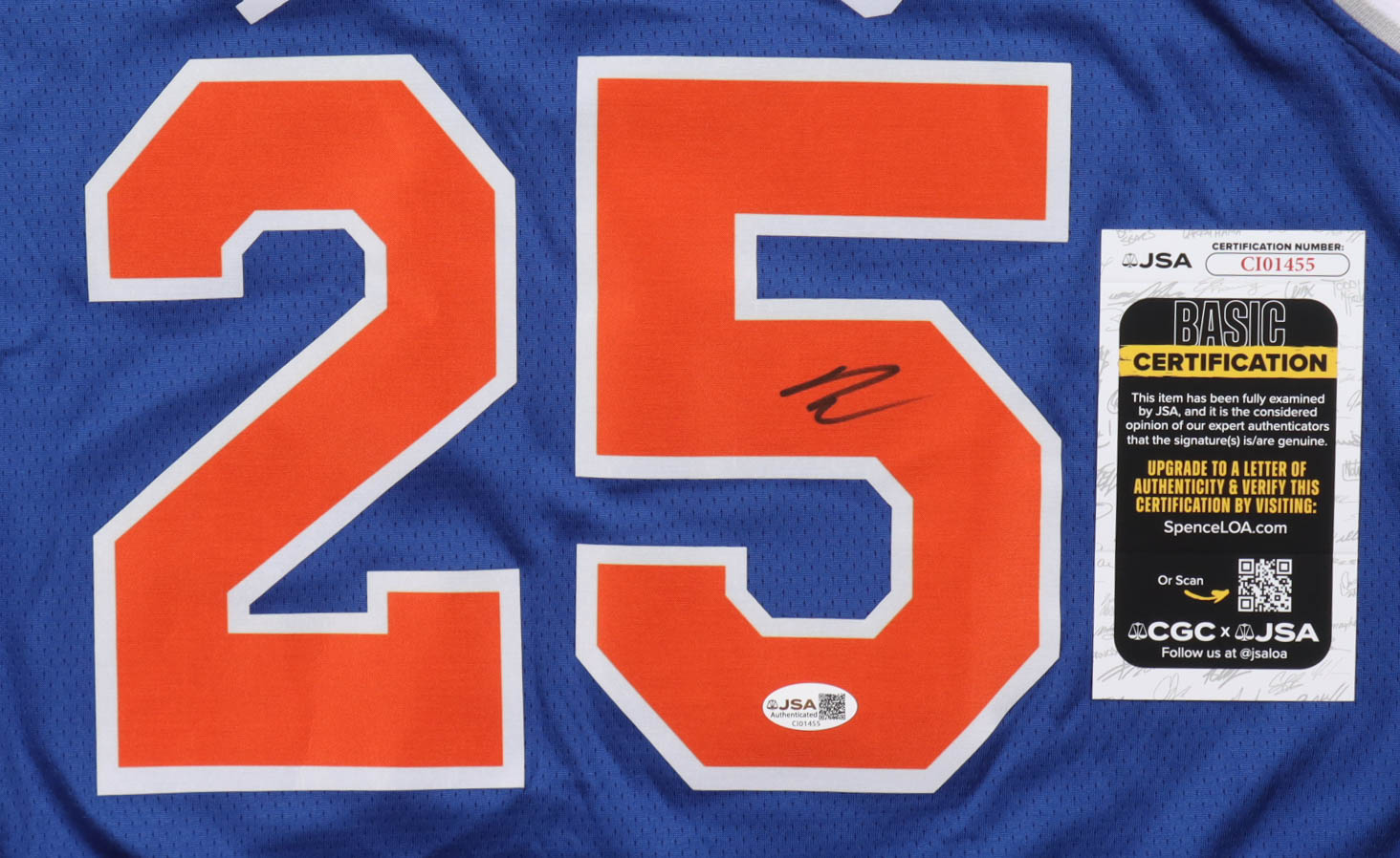 Mikal Bridges Signed Knicks Nike Authentic Jersey (JSA) at PristineAuction.com Mikal Bridges Signed Knicks Nike Authentic Jersey (JSA) at PristineAuction.com