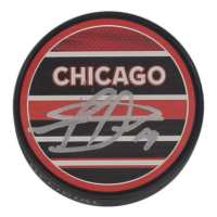 Jonathan Toews Signed Blackhawks Logo Hockey Puck (Fanatics) at PristineAuction.com