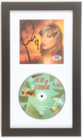 Taylor Swift Signed Custom Framed "The Life Of A Showgirl" CD Insert Display with Disc (PSA) at PristineAuction.com