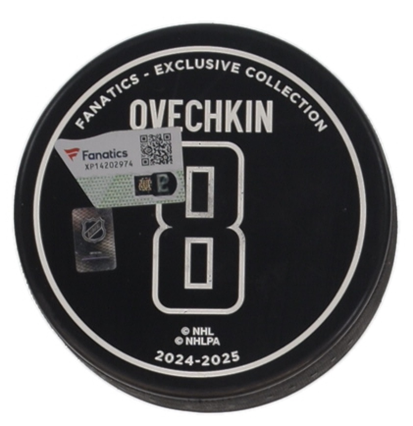 Alexander Ovechkin Signed Capitals Logo All-Time Goals Leader Commemorative Hockey Puck (Fanatics) at PristineAuction.com Alexander Ovechkin Signed Capitals Logo All-Time Goals Leader Commemorative Hockey Puck (Fanatics) at PristineAuction.com